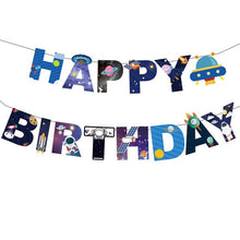 Load image into Gallery viewer, New Space Planet party Plate Napkins cups Tableware stars party for Astronaut Happy Birthday Party Supplies Universe Decorations