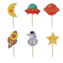 Load image into Gallery viewer, New Space Planet party Plate Napkins cups Tableware stars party for Astronaut Happy Birthday Party Supplies Universe Decorations