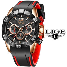 Load image into Gallery viewer, LIGE 2021 New Fashion Blue Mens Watches Top Brand Luxury Clock Sports Chronograph Waterproof Quartz Watch Men Relogio Masculino