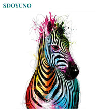 Load image into Gallery viewer, SDOYUNO 40x50cm Frameless Painting By Numbers Animals On Canvas Pictures By Numbers Home Decoration DIY Minimalism Style