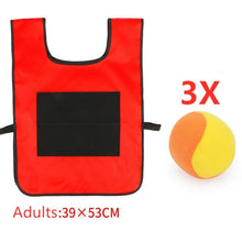 Load image into Gallery viewer, Kids Outdoor Sport Game Props Vest Sticky Jersey Vest Game Vest Waistcoat With Sticky Ball Throwing Toys For Children Sports Toy