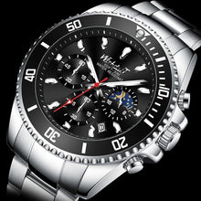 Load image into Gallery viewer, WISHDOIT 2021 New Men's Casual Sports Watch, Top Luxury Brand Men's Watch, Waterproof Luminous Stainless Steel Men's Wrist Watch