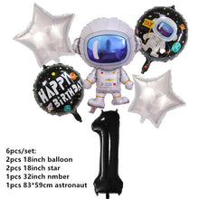Load image into Gallery viewer, New Space Planet party Plate Napkins cups Tableware stars party for Astronaut Happy Birthday Party Supplies Universe Decorations