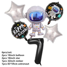 Load image into Gallery viewer, New Space Planet party Plate Napkins cups Tableware stars party for Astronaut Happy Birthday Party Supplies Universe Decorations