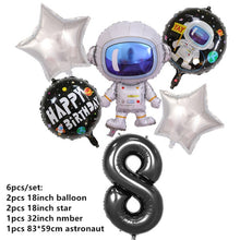 Load image into Gallery viewer, New Space Planet party Plate Napkins cups Tableware stars party for Astronaut Happy Birthday Party Supplies Universe Decorations