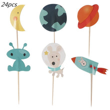 Load image into Gallery viewer, New Space Planet party Plate Napkins cups Tableware stars party for Astronaut Happy Birthday Party Supplies Universe Decorations