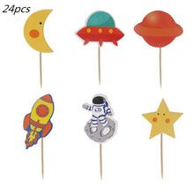 Load image into Gallery viewer, New Space Planet party Plate Napkins cups Tableware stars party for Astronaut Happy Birthday Party Supplies Universe Decorations