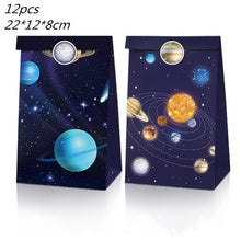 Load image into Gallery viewer, New Space Planet party Plate Napkins cups Tableware stars party for Astronaut Happy Birthday Party Supplies Universe Decorations