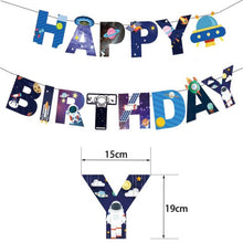 Load image into Gallery viewer, New Space Planet party Plate Napkins cups Tableware stars party for Astronaut Happy Birthday Party Supplies Universe Decorations