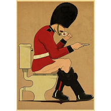 Load image into Gallery viewer, Marvel Avengers Spoofed Superheroes Print Posters In The Toilets Funny Hero Kids Room Decoration Wall Art Canvas Painting Cuadro