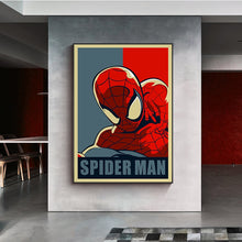 Load image into Gallery viewer, Marvel Superhero Canvas Painting Avengers Spiderman Posters and Prints Comic on Wall Art for Living Room Home Decor Picture