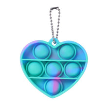 Load image into Gallery viewer, Mini Push Pops Bubble Sensory Toy Keychain Autism Squishy Stress Reliever Toys for Adult Kids Relief Funny Pop-it Fidget Toys