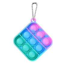 Load image into Gallery viewer, Mini Push Pops Bubble Sensory Toy Keychain Autism Squishy Stress Reliever Toys for Adult Kids Relief Funny Pop-it Fidget Toys