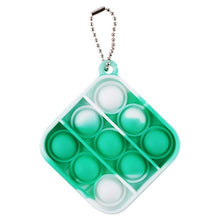 Load image into Gallery viewer, Mini Push Pops Bubble Sensory Toy Keychain Autism Squishy Stress Reliever Toys for Adult Kids Relief Funny Pop-it Fidget Toys