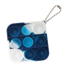 Load image into Gallery viewer, Mini Push Pops Bubble Sensory Toy Keychain Autism Squishy Stress Reliever Toys for Adult Kids Relief Funny Pop-it Fidget Toys