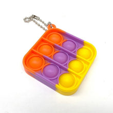 Load image into Gallery viewer, Mini Push Pops Bubble Sensory Toy Keychain Autism Squishy Adult Stress Reliever Toy for Children Relief Funny Pop-it Fidget Toys