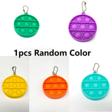 Load image into Gallery viewer, Mini Push Pops Bubble Sensory Toy Keychain Autism Squishy Adult Stress Reliever Toy for Children Relief Funny Pop-it Fidget Toys