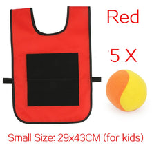 Load image into Gallery viewer, Kids Outdoor Sport Game Props Vest Sticky Jersey Vest Game Vest Waistcoat With Sticky Ball Throwing Toys For Children Sports Toy