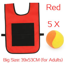 Load image into Gallery viewer, Kids Outdoor Sport Game Props Vest Sticky Jersey Vest Game Vest Waistcoat With Sticky Ball Throwing Toys For Children Sports Toy