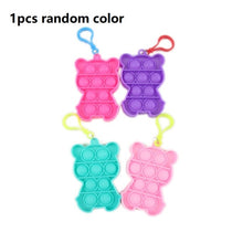 Load image into Gallery viewer, Mini Push Pops Bubble Sensory Toy Keychain Autism Squishy Adult Stress Reliever Toy for Children Relief Funny Pop-it Fidget Toys