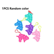 Load image into Gallery viewer, Mini Push Pops Bubble Sensory Toy Keychain Autism Squishy Adult Stress Reliever Toy for Children Relief Funny Pop-it Fidget Toys