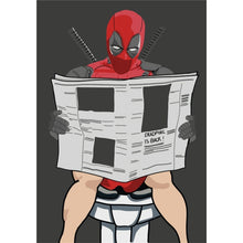 Load image into Gallery viewer, Marvel Poster Avengers Funny Spiderman Iron Man Captain America Superhero Action Figure Canvas Painting Prints Home Decor Kid