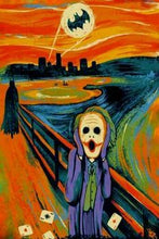 Load image into Gallery viewer, The Scream Famous Paintings Fat Cat Art Canvas Painting Posters and Prints Wall Art Pictures for Living Room Decor Cuadros