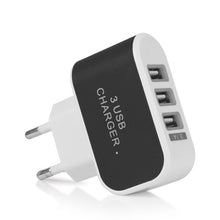 Load image into Gallery viewer, FORNORM Micro USB Charger 3 USB Port Charging Adapter HUB EU US Plug For Samsung Charger For iPhone and All Smart Phone