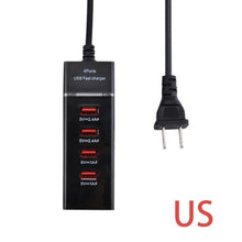 Load image into Gallery viewer, Universal 4 USB Port Fast Phone Charger Travel Wall Power Fast Charging EU US Plug Adapter For iPhone For Samsung Mobile Phones