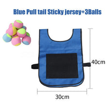 Load image into Gallery viewer, Kids Outdoor Sport Game Props Vest Catching Tail Sticky Jersey Game with Sticky Ball Throwing Toys for Children Sports Toy