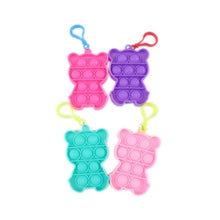 Load image into Gallery viewer, 1pc Stress Relief Sensory Toys Bubble Fidget Toy Keychain Charm Pop Fidgeting Reliever Decompression Toys Push It Antistress Toy