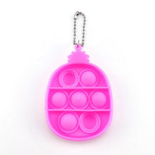 Load image into Gallery viewer, 1pc Stress Relief Sensory Toys Bubble Fidget Toy Keychain Charm Pop Fidgeting Reliever Decompression Toys Push It Antistress Toy