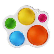 Load image into Gallery viewer, Mini Push Pops Bubble Sensory Toy Keychain Autism Squishy Adult Stress Reliever Toy for Children Relief Funny Pop-it Fidget Toys