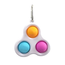 Load image into Gallery viewer, Mini Push Pops Bubble Sensory Toy Keychain Autism Squishy Adult Stress Reliever Toy for Children Relief Funny Pop-it Fidget Toys