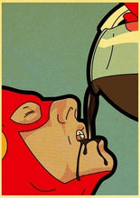 Load image into Gallery viewer, Marvel Funny Superheroes Private Life Canvas Painting Cartoon Spiderman Prints and Posters Wall Art for Kids Room Decor Cuadros