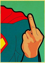 Load image into Gallery viewer, Marvel Funny Superheroes Private Life Canvas Painting Cartoon Spiderman Prints and Posters Wall Art for Kids Room Decor Cuadros