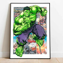 Load image into Gallery viewer, Avengers Comic Posters Marvel Superhero Canvas Painting Iron Man Captain America Print Wall Art Picture Boy Room Home Decoration