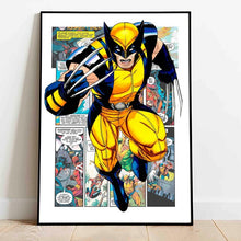 Load image into Gallery viewer, Avengers Comic Posters Marvel Superhero Canvas Painting Iron Man Captain America Print Wall Art Picture Boy Room Home Decoration