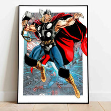Load image into Gallery viewer, Avengers Comic Posters Marvel Superhero Canvas Painting Iron Man Captain America Print Wall Art Picture Boy Room Home Decoration