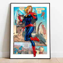 Load image into Gallery viewer, Avengers Comic Posters Marvel Superhero Canvas Painting Iron Man Captain America Print Wall Art Picture Boy Room Home Decoration