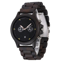Load image into Gallery viewer, Shifenmei Wooden Mens Watches Brand Luxury Military Quartz Watch Business Wristwatch Date Dispaly Clock Male Gifts