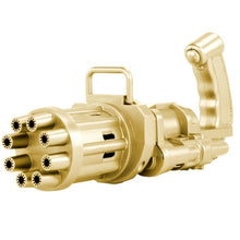 Load image into Gallery viewer, Electric Bubble Machine Black Gold Gold Gatling Bubble Gun Children Automatic Bubble Blowing Toy Gun Fan Combo Function Juguetes
