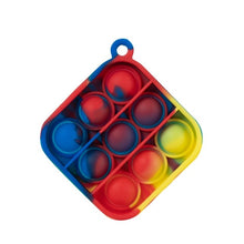 Load image into Gallery viewer, Mini Push Pops Bubble Sensory Toy Keychain Autism Squishy Stress Reliever Toys for Adult Kids Relief Funny Pop-it Fidget Toys