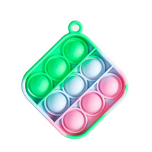 Load image into Gallery viewer, Mini Push Pops Bubble Sensory Toy Keychain Autism Squishy Stress Reliever Toys for Adult Kids Relief Funny Pop-it Fidget Toys