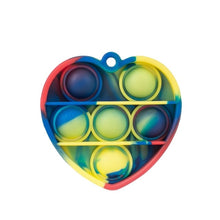 Load image into Gallery viewer, Mini Push Pops Bubble Sensory Toy Keychain Autism Squishy Stress Reliever Toys for Adult Kids Relief Funny Pop-it Fidget Toys
