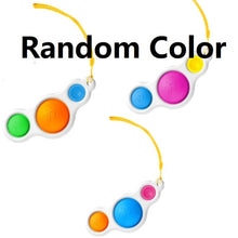 Load image into Gallery viewer, Mini Push Pops Bubble Sensory Toy Keychain Autism Squishy Adult Stress Reliever Toy for Children Relief Funny Pop-it Fidget Toys