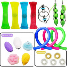 Load image into Gallery viewer, 20 in 1 Fidget Toys Anti Stress Relief Set Stretchy Strings Pop It Popit Gift Pack Adult Children Sensory Antistress Relive Toy