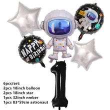 Load image into Gallery viewer, New Space Planet party Plate Napkins cups Tableware stars party for Astronaut Happy Birthday Party Supplies Universe Decorations
