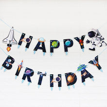 Load image into Gallery viewer, New Space Planet party Plate Napkins cups Tableware stars party for Astronaut Happy Birthday Party Supplies Universe Decorations