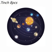 Load image into Gallery viewer, New Space Planet party Plate Napkins cups Tableware stars party for Astronaut Happy Birthday Party Supplies Universe Decorations